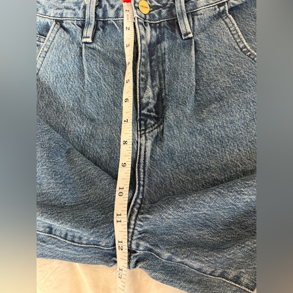 FRAME - Campus High Waisted Pleated Barrel Jeans Size 24 - Picture 10 of 12